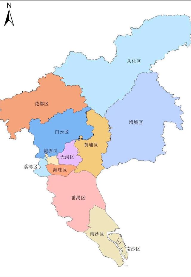 广州市各区地图，广州11个区板块地图（广州哪个区最富，哪个区最穷）