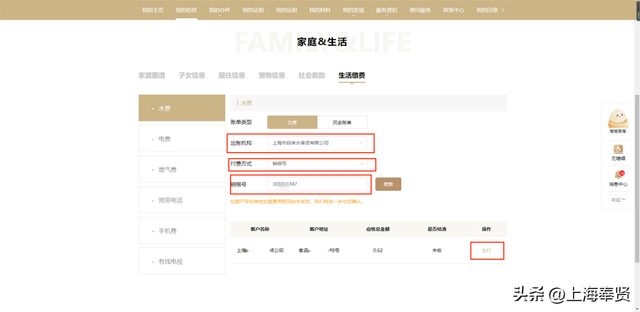 账户生活缴费之水费查询缴费系统，蓝果网络（上水奉贤公司“一网通办”水费缴费功能正式上线）