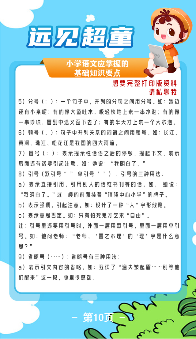 6岁儿童常识知识大全，远见超童丨小学1-6年级语文重难点+基础知识全集