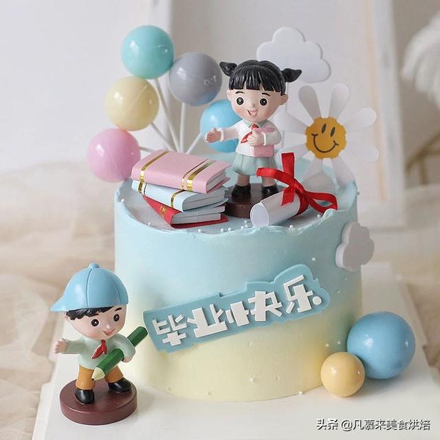 8寸和10寸的蛋糕比较图，8英寸蛋糕等于多少寸10寸吗（100款毕业蛋糕图片合集）