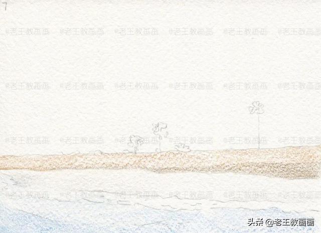 如何简单的画出海边的效果图，如何画一张海边的风景图（听说你想画彩铅风景画）