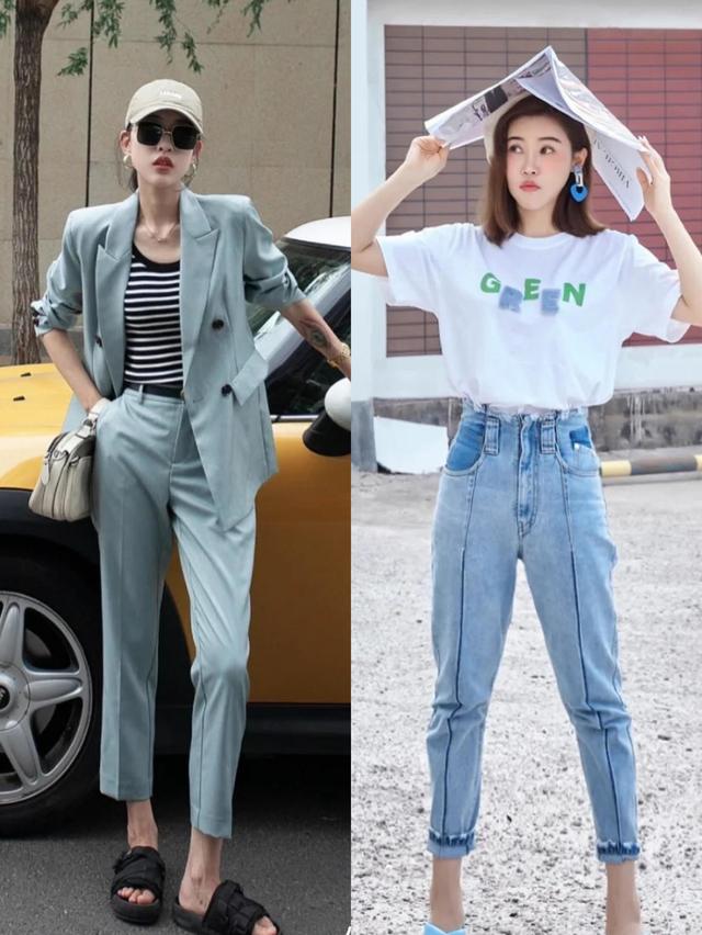 腿粗穿什么裤子显瘦，腿粗的女孩子穿什么裤子会比较显瘦（选裤子记得考虑“九分裤”）