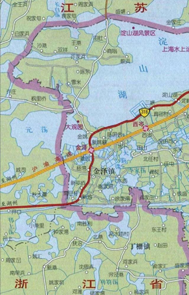 上海唯一与江浙两省都交界的地方——金泽镇，想在这里发呆一整天