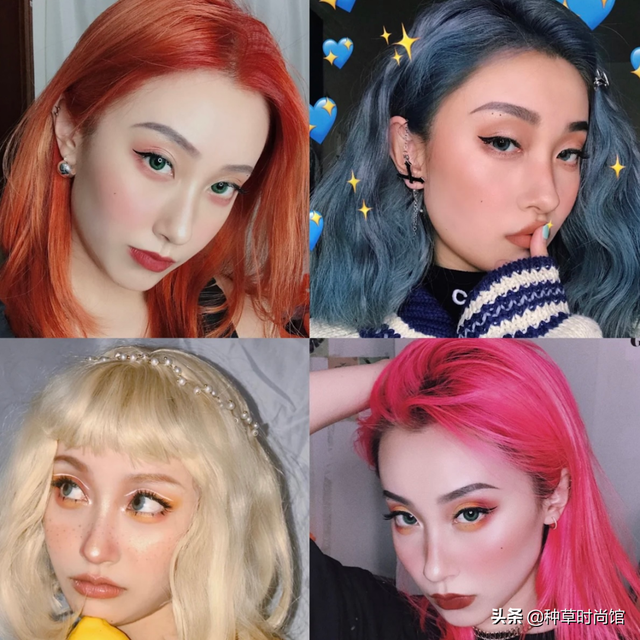 发色女头，微信头像，发色女头（2022最火的“发色模板”）