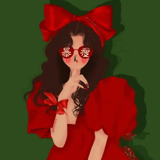 超适合跨年用的红色系头像微信，超适合跨年用的红色系头像（跨年红色系女生头像，白泽）