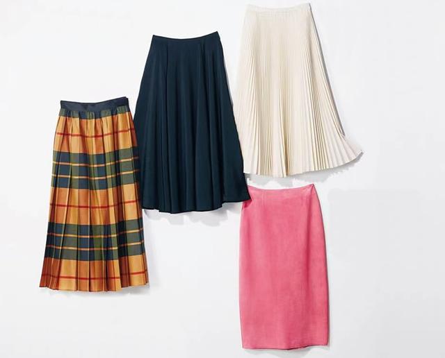 女生裙装穿搭，女生裙装穿搭图（4条半裙、15套穿搭）