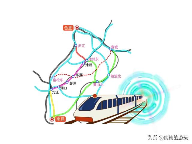 鹰潭抚州高铁规划，江西省13条规划中铁路的线路走向