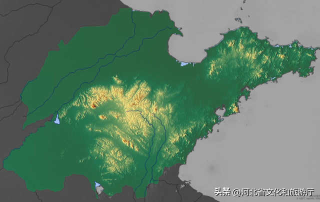 美麗石家莊#1,東北地圖高清版大圖:中國34省區市三維地形圖來了,漲