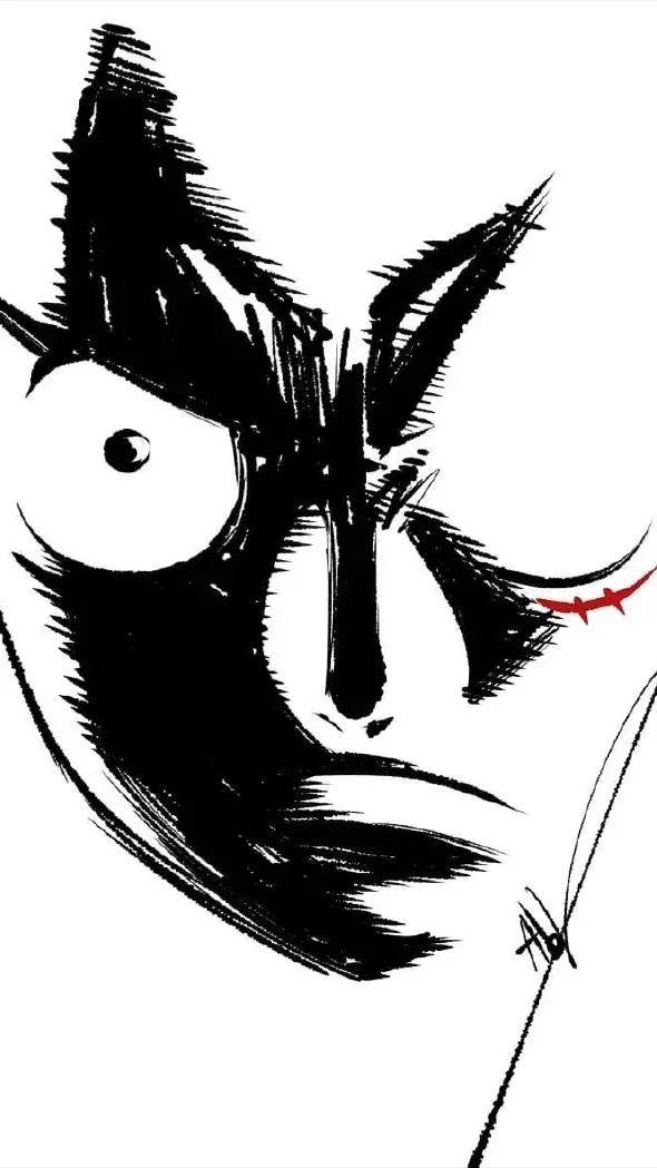 帅气的头像动漫 男生 黑暗系，动漫男生暗黑系头像微信（海贼王壁纸，路飞暗黑系列）