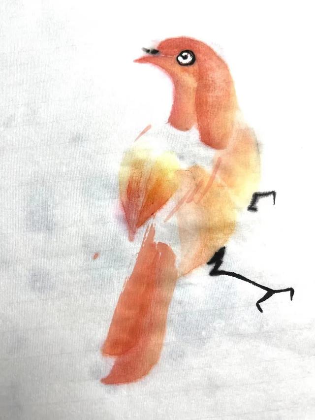 简单的鸟怎么画，如何画简易的小鸟（画家刘华：鸟的画法）