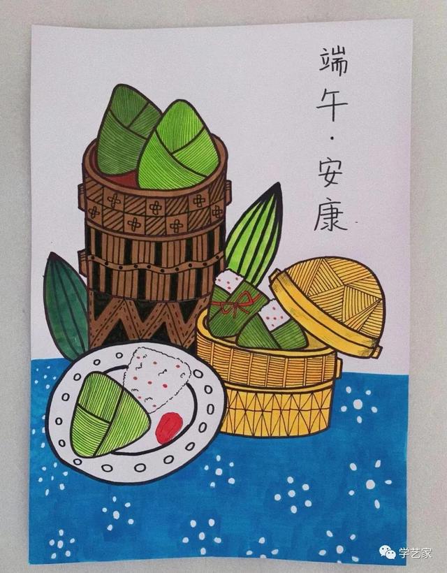 端午节的习俗手抄报简单好画，端午节手抄报+主题儿童画57张