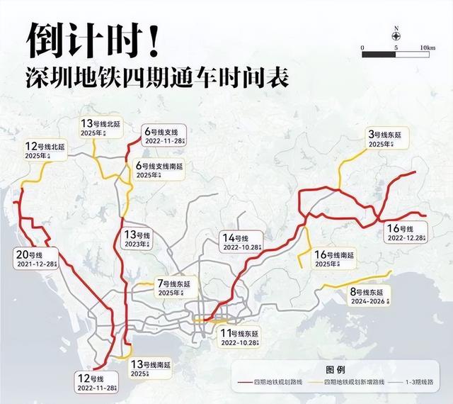 黄贝岭地铁二号线赤湾方向，2022年7月最新最全深圳地铁已开通和在建线路资讯