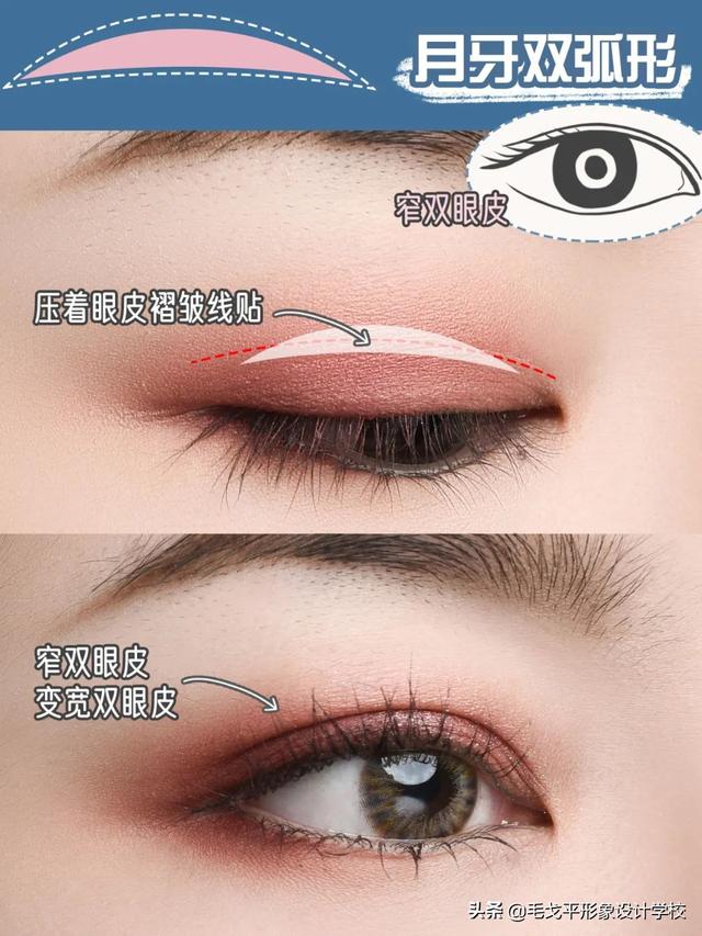 双眼皮贴的正确贴法图，怎样贴双眼皮贴（单眼皮肿眼泡快进来抄作业）
