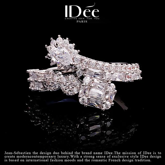 小众轻奢饰品大全，越美丽——IDee倾慕系列闪钻戒指婚礼饰品小众轻奢配饰