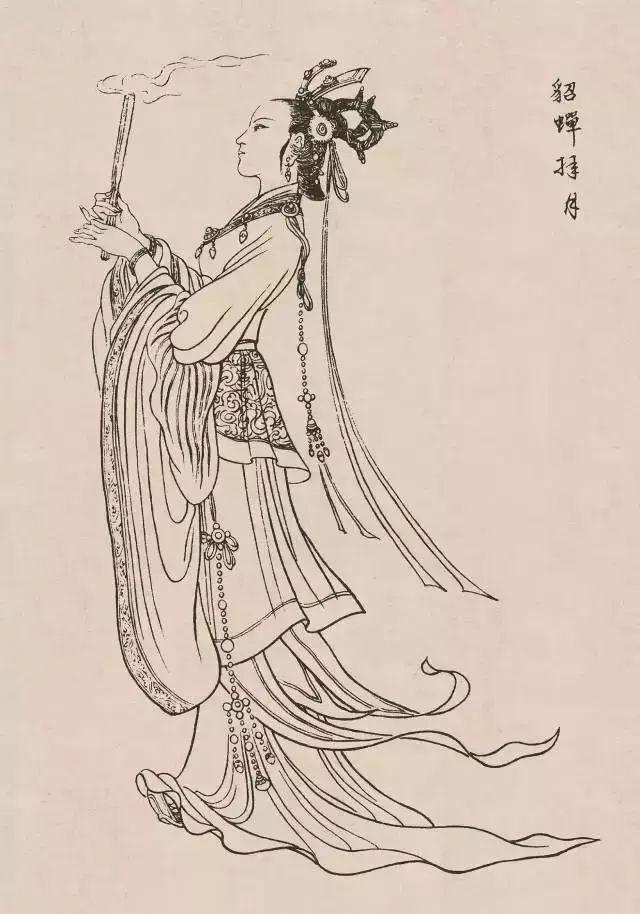 中国古代人物画，中国名画人物作品（中国古代人物白描画120幅欣赏）