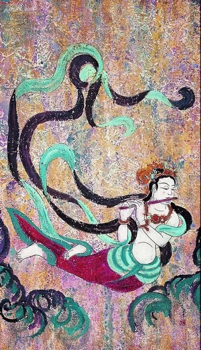 唐代墓室壁画作品，已成为国潮中顶流IP。唐代壁画临摹绘画作品收藏热