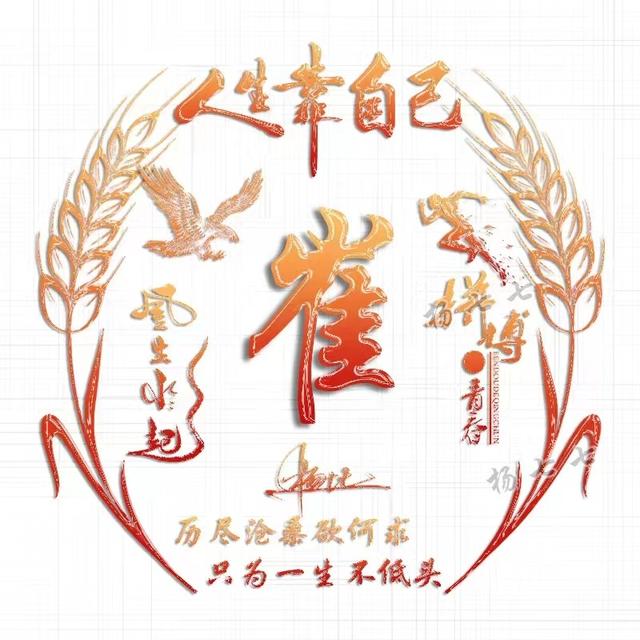 四月风.，微信头像，四月风.（50张3D鎏金质感八方来财签名头像）