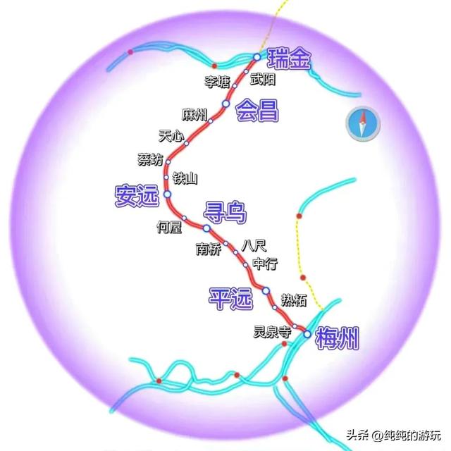 鹰潭抚州高铁规划，江西省13条规划中铁路的线路走向