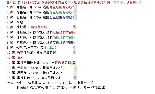 vga线怎么接，VGA线的焊接方法（VGA连接线接口定义及引线焊接教程）