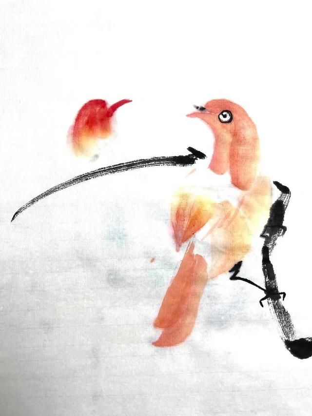简单的鸟怎么画，如何画简易的小鸟（画家刘华：鸟的画法）