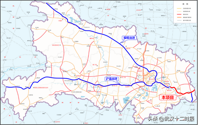 武黄高速线路图图片