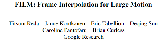 图片怎么做成视频，怎么把视频做成动态图片（Google提出FLIM帧插值模型）