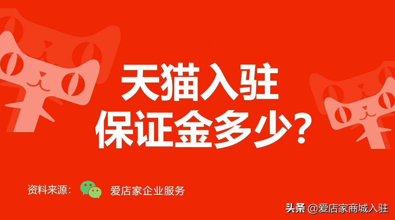 入驻天猫费用(天猫开店流程及费用)
