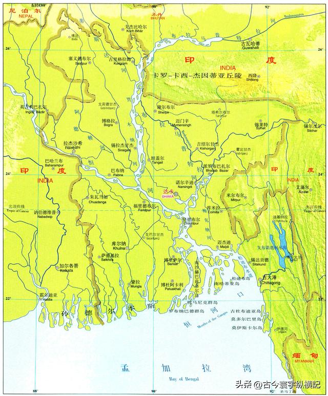 亚洲属于哪个国家，黎巴嫩是哪个国家（亚洲各国地形图）