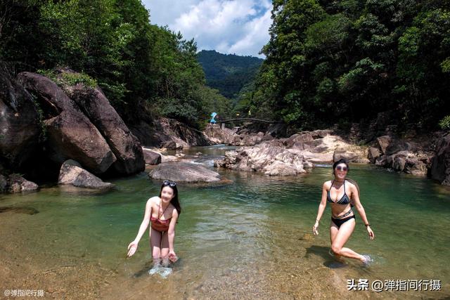 广州增城隐秘山谷，号称广东小九寨沟，是盛夏避暑度假的秘境
