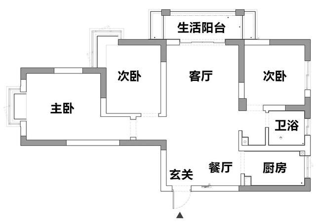 客厅做隔断改小卧室图片，客厅怎么隔断做个卧室效果图（杭州105㎡单身宅爆改）