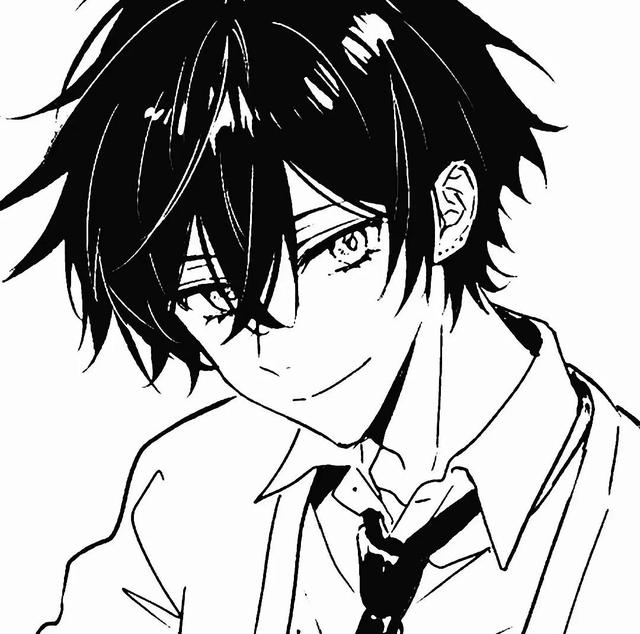 黑白男头，微信头像，黑白男头（“撑伞人也是雨中人”）