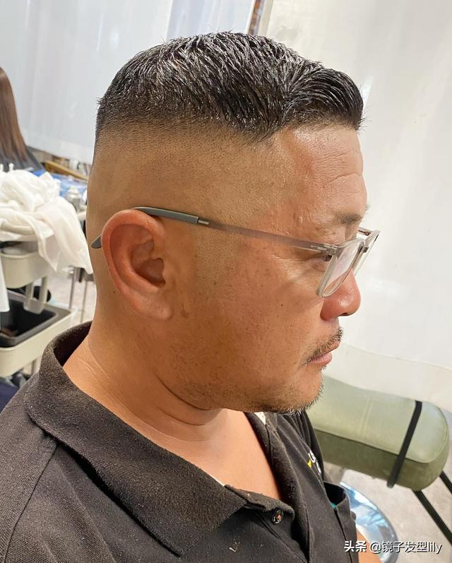 男纹理烫发型,男纹理烫发型长度(短寸搓边大背头)