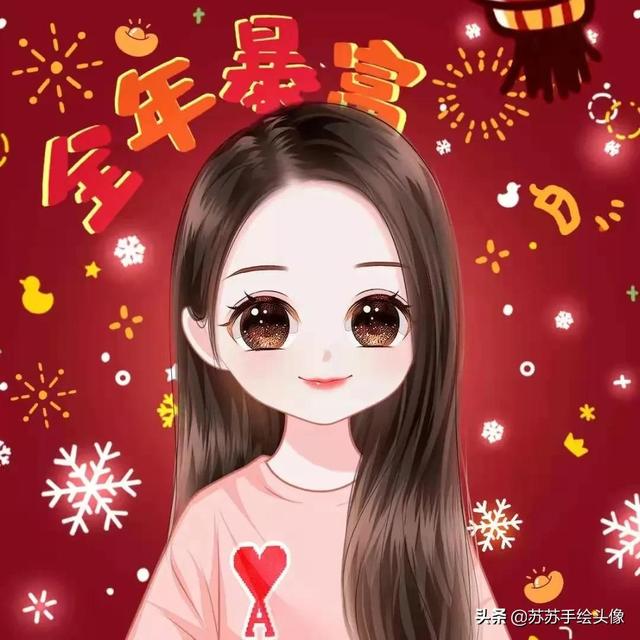 超火财神图，最全的财神图（红红火火的卡通头像）