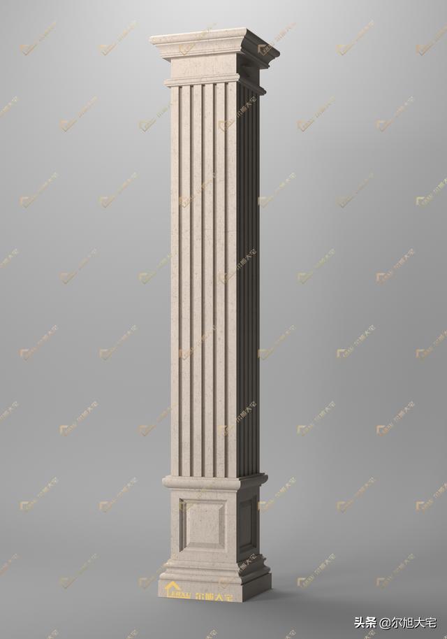 各种建筑柱子设计，自建房欧式别墅罗马柱怎么做