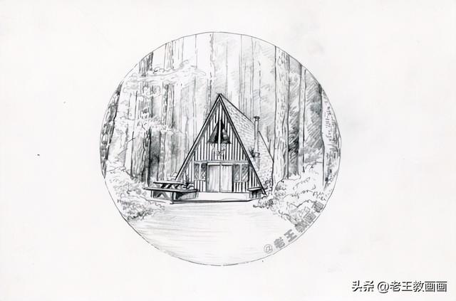 房子怎么画简单又漂亮，怎样画漂亮又简单的房子（零基础也能画好素描）