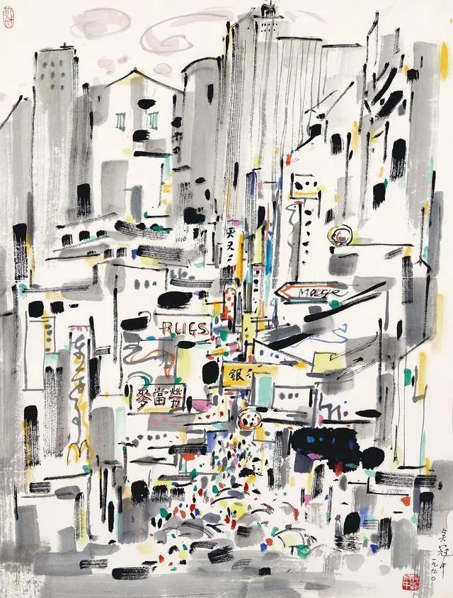 吴冠中作品，吴冠中作品长江三峡赏析（吴冠中笔下的中国香港）