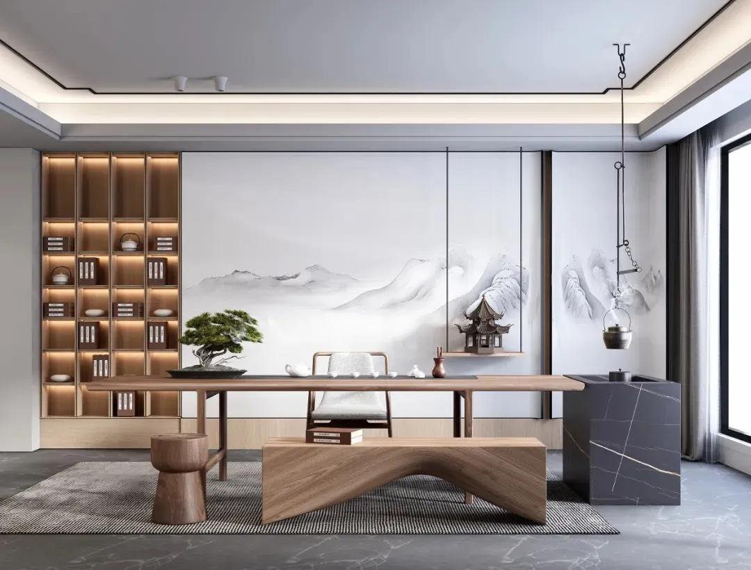 家里茶室装修效果图,中国人的茶室(二十款茶室赏析)