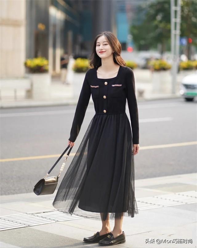 配裙子穿的鞋子，女生穿裙子配什么鞋比较好看（穿裙子还是最配“乐福鞋”）