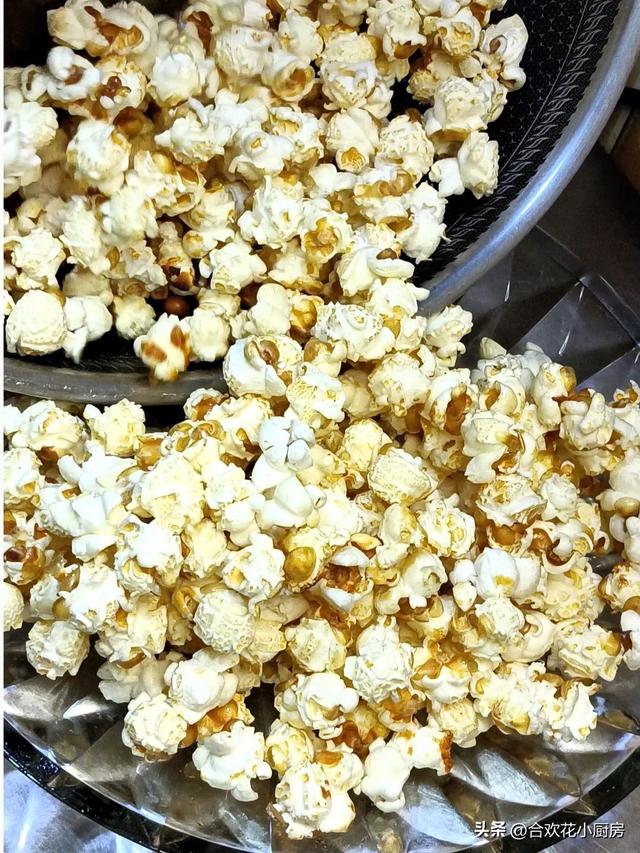 怎么做爆米花好吃又脆又香，追剧休闲小零食爆米花