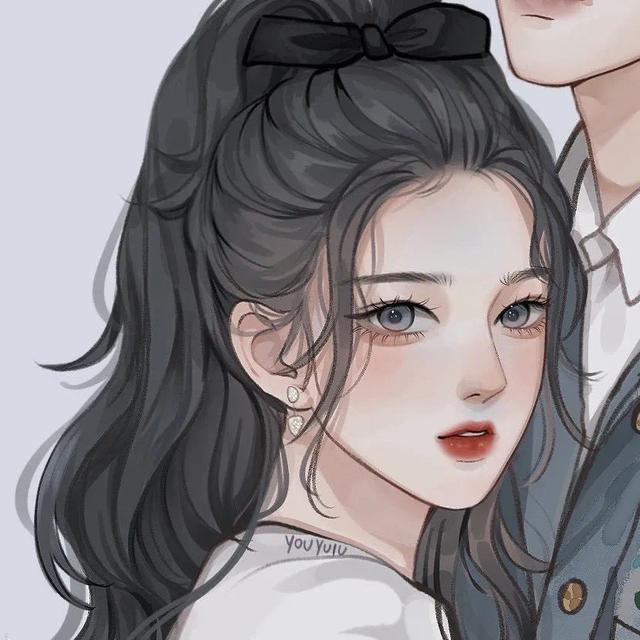 潮流好看白框圆形情侣头像微信，潮流好看白框圆形情侣头像（一些好看的男女情侣头像）