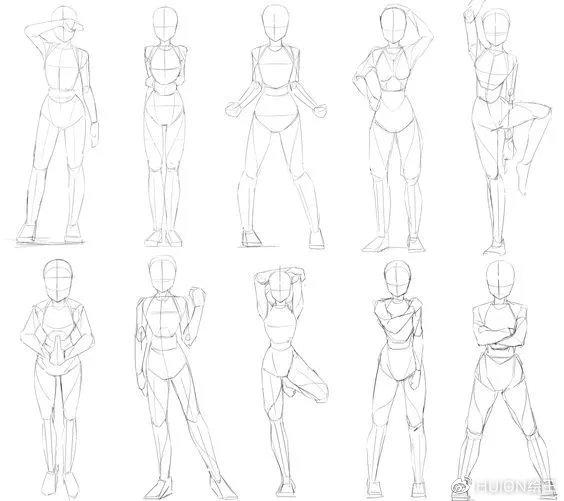 人体各部位的比例是多少，人体各部位的比例是多少（人体结构、动态怎么画）