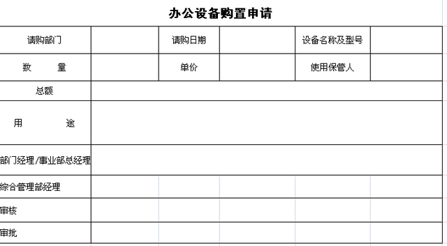 办公用品申请表，办公用品申购理由（超实用的公司办公用品及办公设备管理制度）