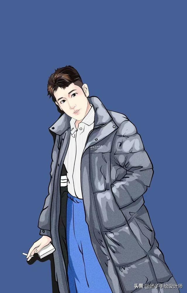 男生真人动漫头像微信，男生真人动漫头像（换一换你的微信头像中年男士真人手绘卡通漫画头像）