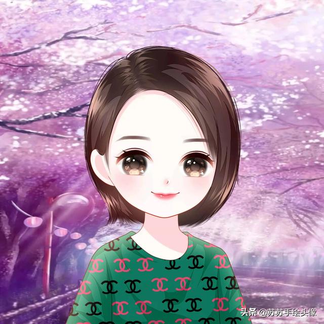 女生微信头像卡通，卡通微信女生头像（卡通可爱的女生头像）