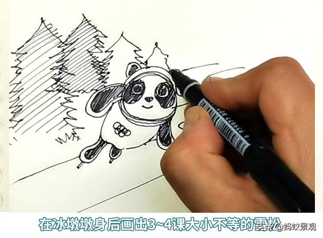 教你画超级简单的蚂蚁，蚂蚁的画画教程（简单又好画的两个冬天小场景）