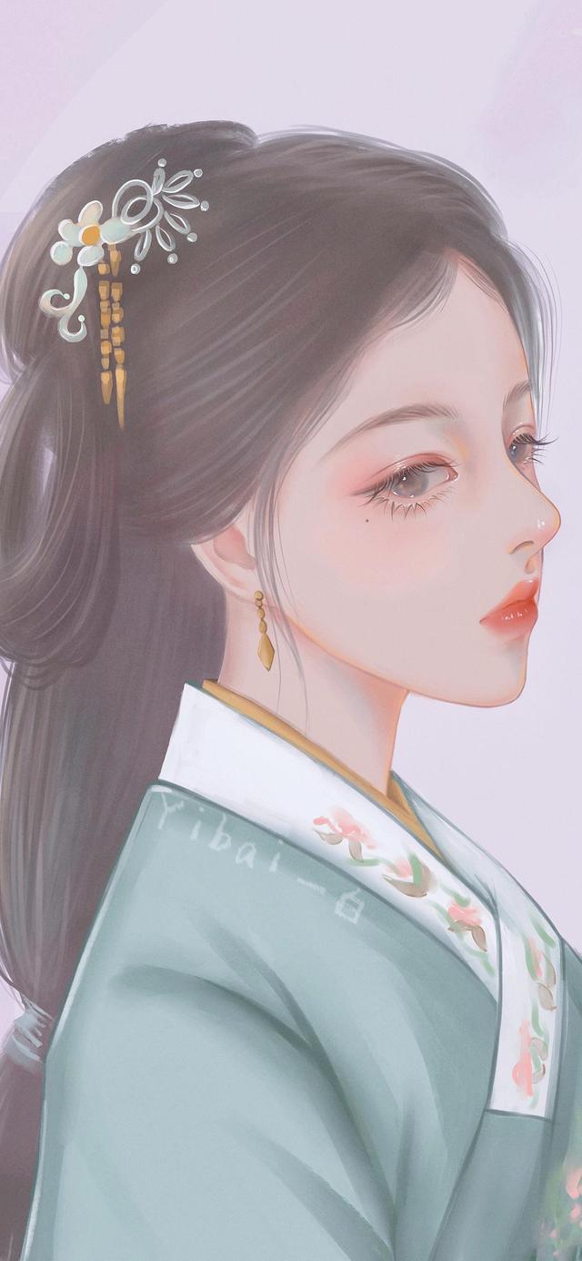 古风美女手绘插画，古风美女手绘插画图片（若有诗书藏于心）