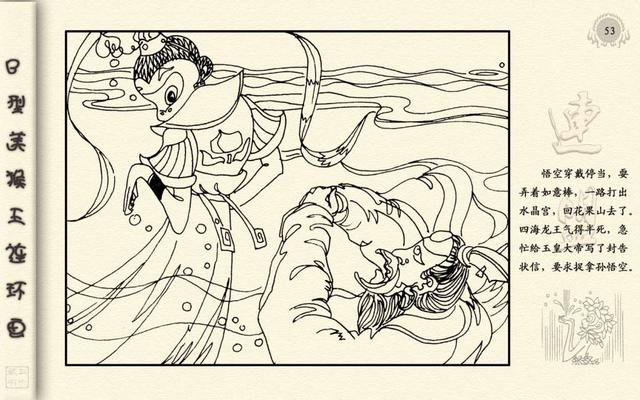 猴王出世简笔画，美猴王孙悟空的简笔画（<24册>01猴王出世）