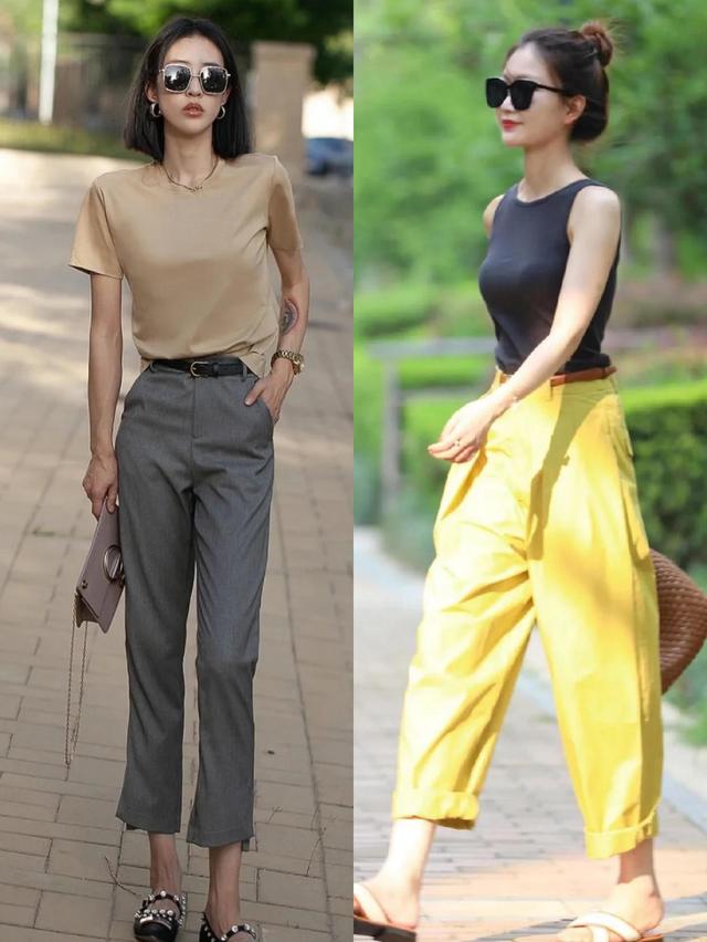 腿粗穿什么裤子显瘦，腿粗的女孩子穿什么裤子会比较显瘦（选裤子记得考虑“九分裤”）