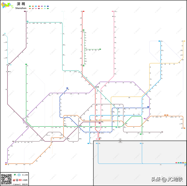 深圳地铁10号线线路图，深圳地铁10号线（<20221028版>）