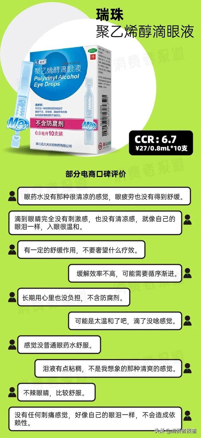 眼药水十大排名，眼药水十大品牌排行榜（参天、小林制药评分高；大正制药、瑞珠被指“即时舒缓效果”弱）